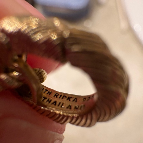 Judith Ripka Gold Clad Heart Charm Bracelet - Picture 5 of 5